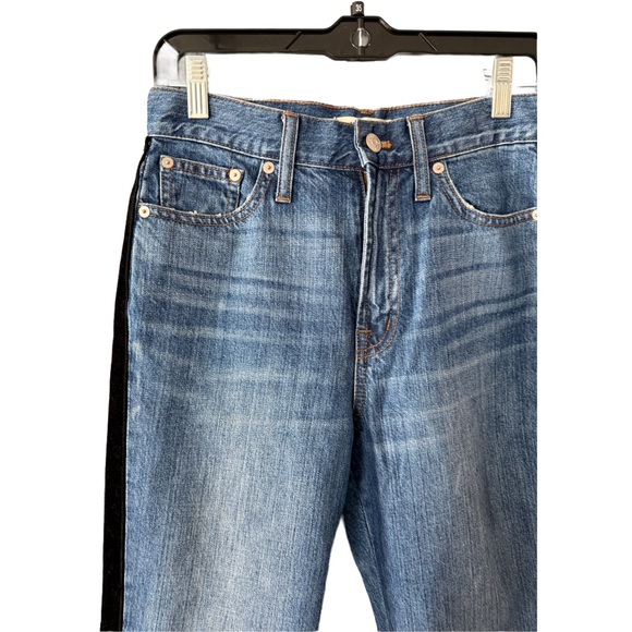 Madewell Perfect Vintage Jeans Size‎ 26 Blue Denim with Black Stripe - Picture 4 of 10